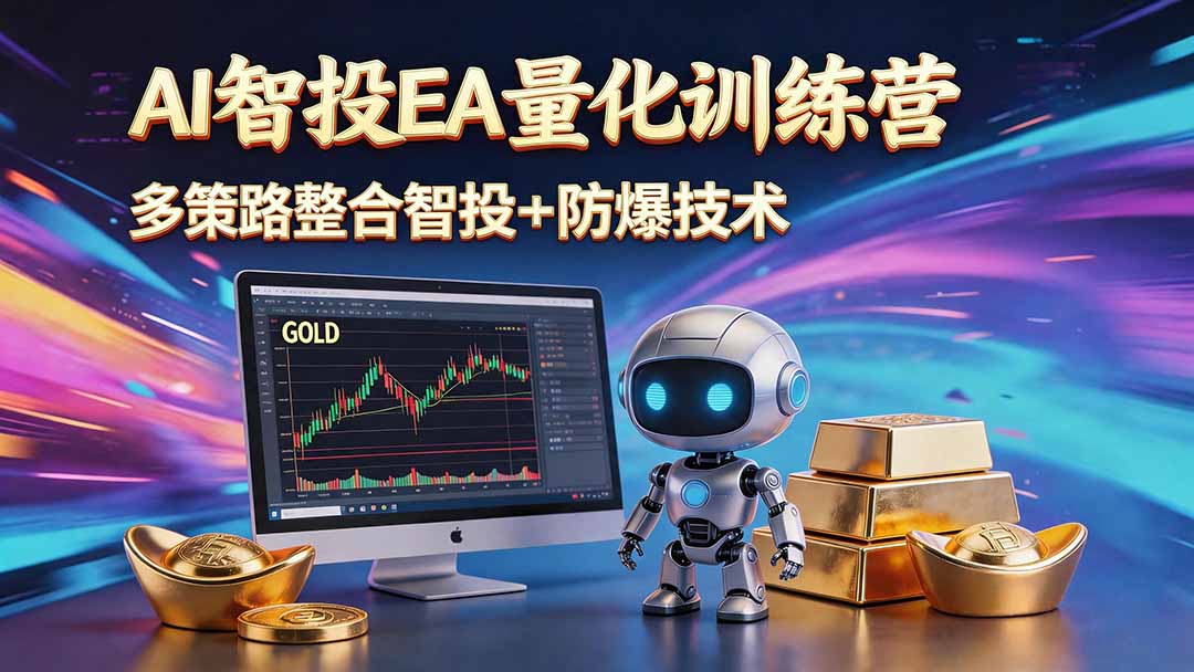 AI智投EA量化运营技术，自动化黄金操盘技术，小白也可以轻松上手日入1000+-heixxmi