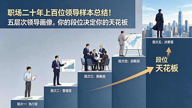 付费文章：职场二十年上百位领导样本总结！五层次领导画像，你的段位决定你的天花板-heixxmi