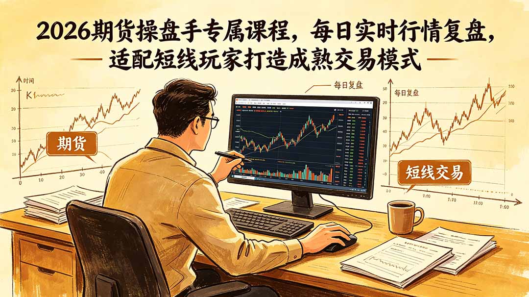 2026期货操盘手专属课程-更新6月，每日实时行情复盘，适配短线玩家打造成熟交易模式-heixxmi