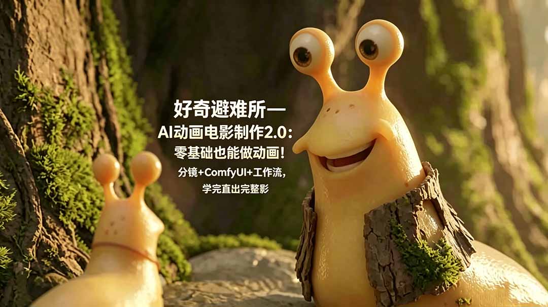 好奇避难所—AI动画电影制作2.0：零基础也能做动画！分镜+ComfyUI+工作流，学完直出完整影片-heixxmi