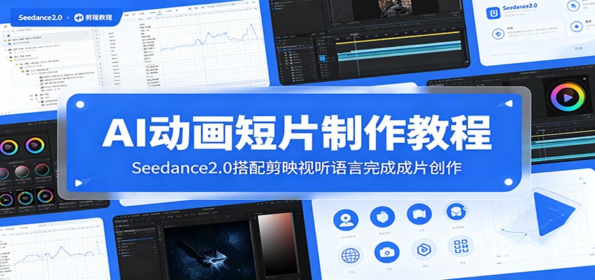 AI动画短片制作教程：Seedance2.0搭配剪映视听语言完成成片创作-heixxmi