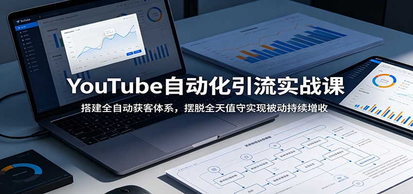 YouTube自动化引流实战课：搭建全自动获客体系，摆脱全天值守实现被动持续增收-heixxmi