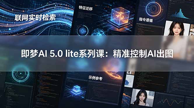 即梦AI 5.0 lite实战课：联网实时检索+特征迁移+指令遵循+示例参考，精准控制AI出图-heixxmi