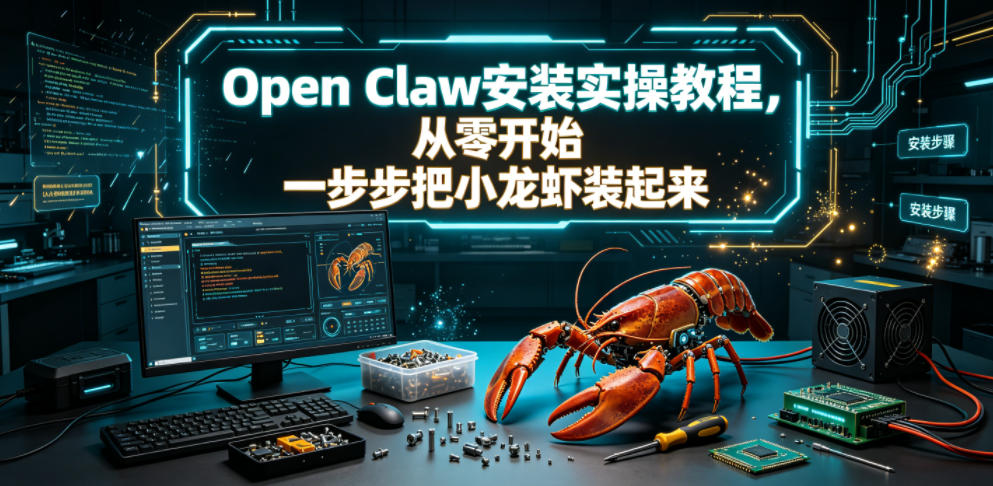 Open Claw安装实操教程，从零开始一步步一步步把小龙虾装起来-heixxmi