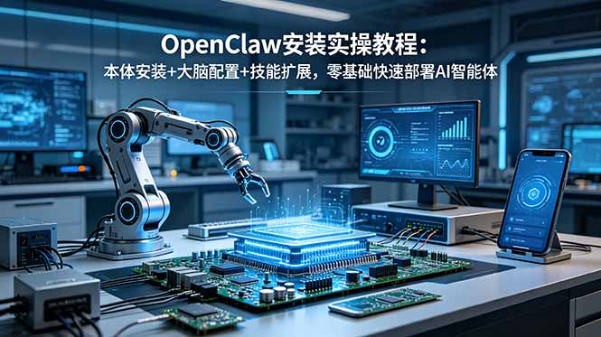 OpenClaw安装实操教程：本体安装+大脑配置+技能扩展，零基础快速部署AI智能体-heixxmi