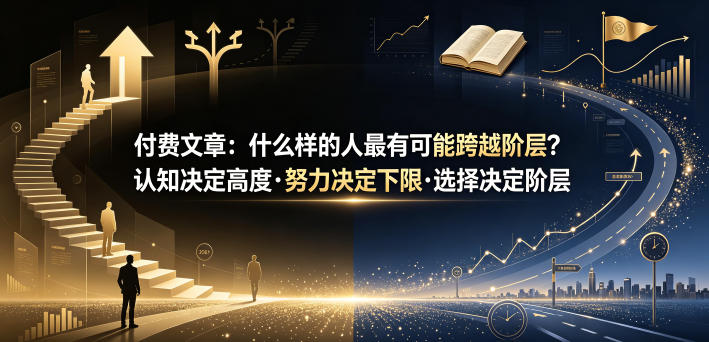 付费文章：什么样的人最有可能跨越阶层？认知决定高度·努力决定下限·选择决定阶层-heixxmi