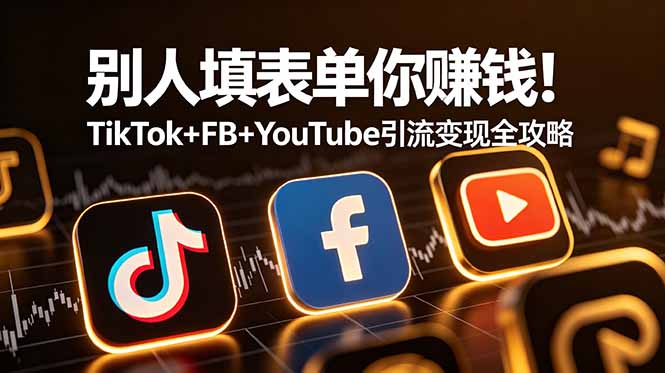 别人填表单你赚钱！TikTok+FB+YouTube 引流变现全攻略【原创双语字幕】-heixxmi