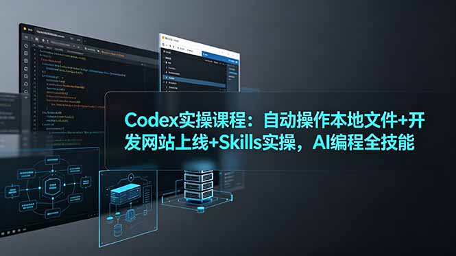 Codex实操课程：自动操作本地文件+开发网站上线+Skills实操，AI编程全技能-heixxmi