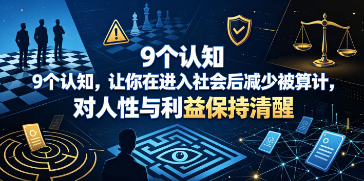 付费文章：9个认知，让你在进入社会后减少被算计，对人性与利益保持清醒-heixxmi