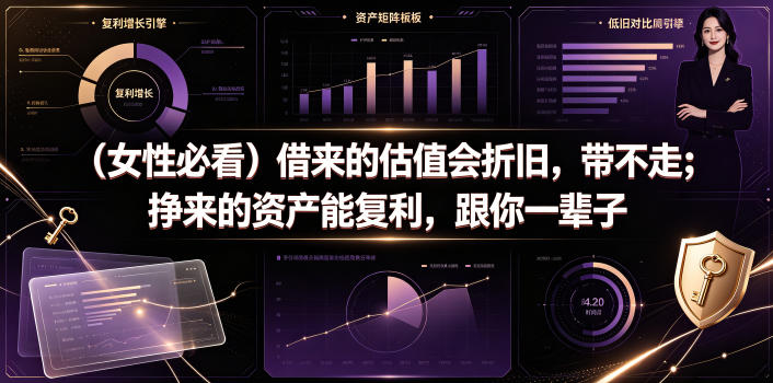 付费文章：(女性必看)借来的估值会折旧，带不走；挣来的资产能复利，跟你一辈子-heixxmi