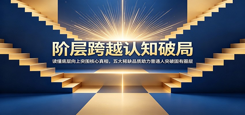 阶层跨越认知破局：读懂底层向上突围核心真相，五大稀缺品质助力普通人突破固有圈层-heixxmi