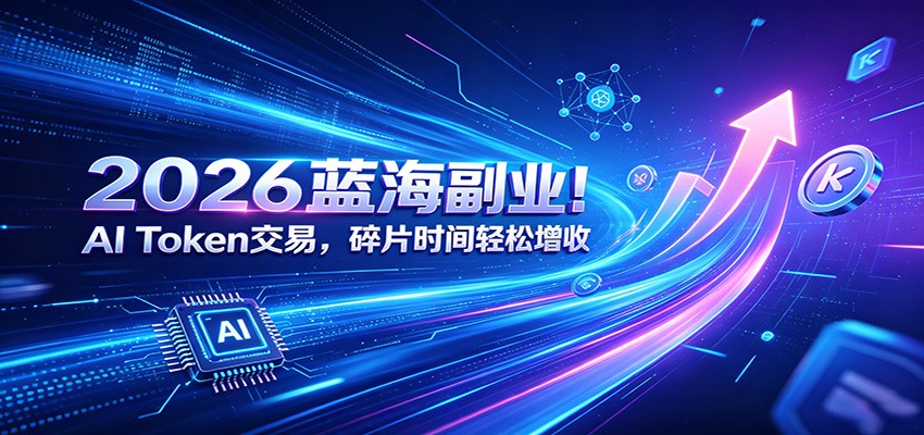 2026蓝海副业！AI Token交易，碎片时间轻松增收-heixxmi