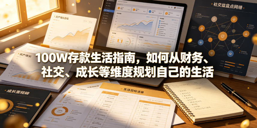 付费文章：100W存款生活指南，如何从财务、社交、成长等维度规划自己的生活-heixxmi