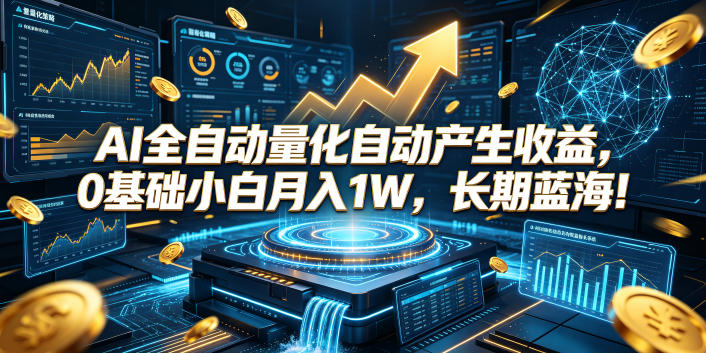 AI全自动量化自动产生收益，0基础小白月入1W，长期蓝海！【揭秘】-heixxmi