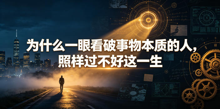 付费文章：为什么一眼看破事物本质的人，照样过不好这一生-heixxmi