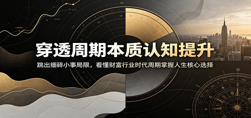 穿透周期本质认知提升：跳出细碎小事局限，看懂财富行业时代周期掌握人生核心选择-heixxmi