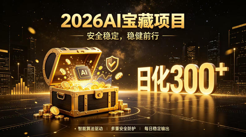 2026AI安全掘金项目，日化稳定300+，无需人为干预操作，当天见收益，操作简单【揭秘】-heixxmi