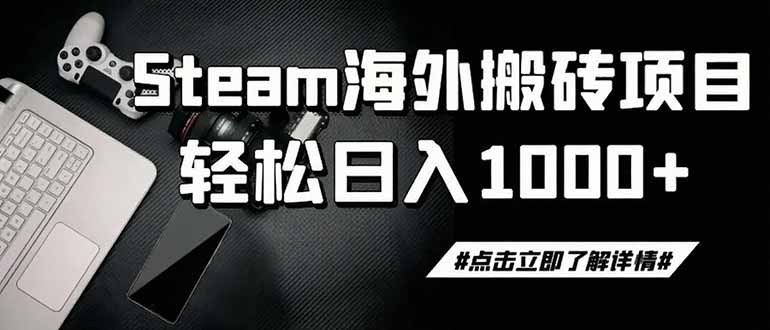 steam搬砖，一周只需1-2小时，轻松月入过万，上不封顶-heixxmi