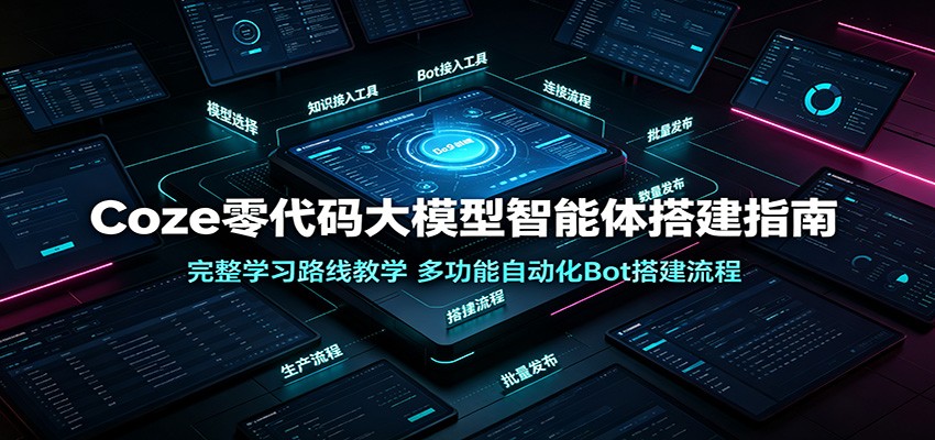 Coze零代码大模型智能体搭建指南：完整学习路线教学，多功能自动化Bot搭建流程-heixxmi