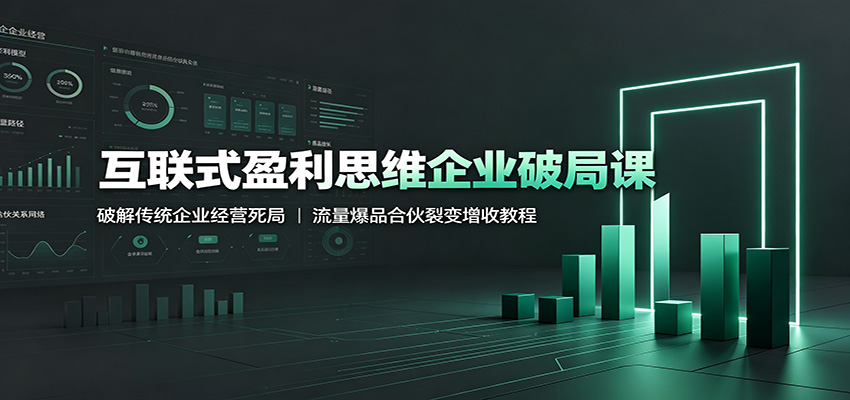 互联式盈利思维企业破局课：破解传统企业经营死局，流量爆品合伙裂变增收教程-heixxmi