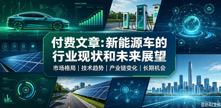 付费文章：新能原车的行业现状和未来展望-heixxmi