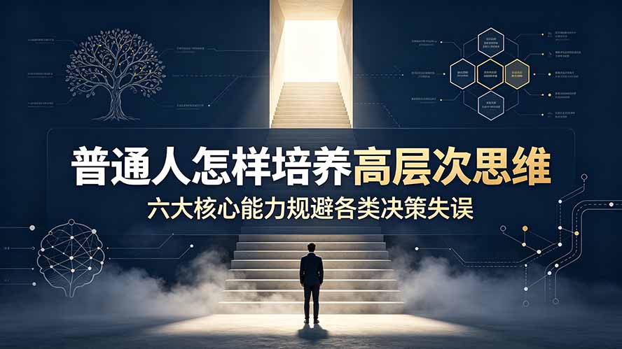 付费文章：普通人怎样培养高层次思维，六大核心能力规避各类决策失误-heixxmi