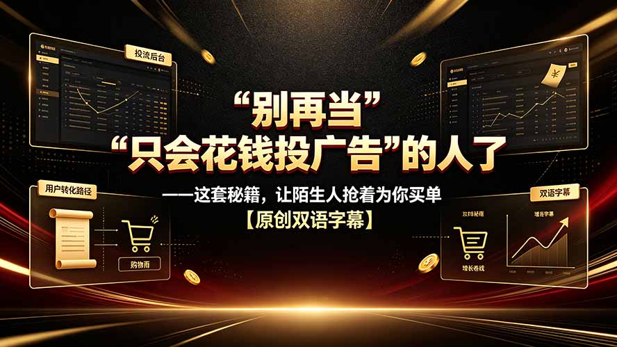 别再当“只会花钱投广告”的人了——这套秘籍，让陌生人抢着为你买单【原创双语字幕】-heixxmi