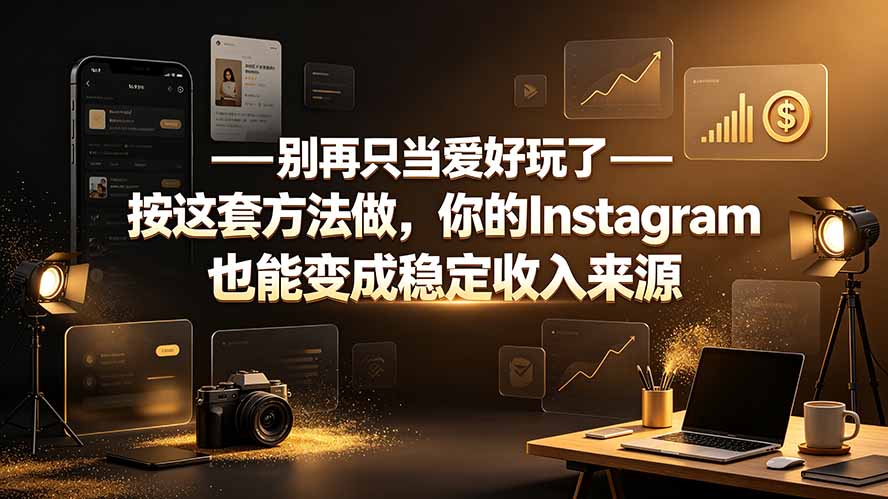 别再只当爱好玩了——按这套方法做，你的Instagram也能变成稳定收入来源-heixxmi