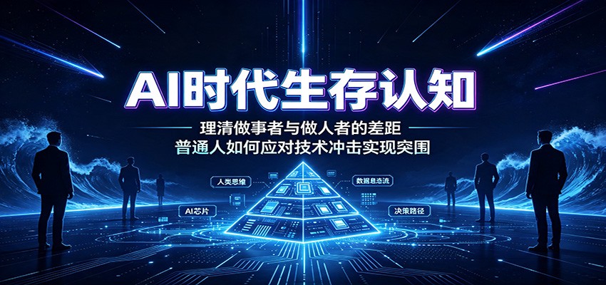 AI时代生存认知：理清做事者与做人者的差距，普通人如何应对技术冲击实现突围-heixxmi