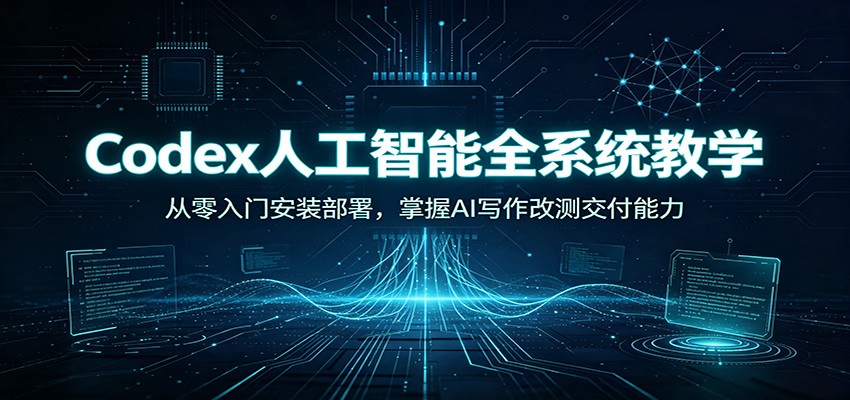 Codex人工智能全系统教学：从零入门安装部署，掌握AI写作改测交付能力-heixxmi