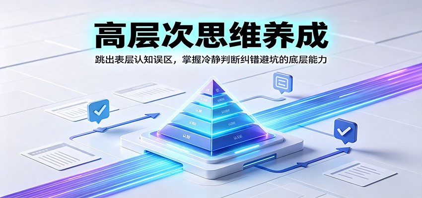 高层次思维养成：跳出表层认知误区，掌握冷静判断纠错避坑的底层能力-heixxmi