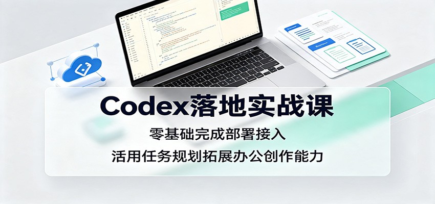 Codex落地实战课：零基础完成部署接入，活用任务规划拓展办公创作能力-heixxmi