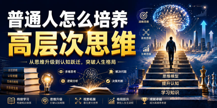 公众号付费文章：普通人怎么培养高层次思维-heixxmi