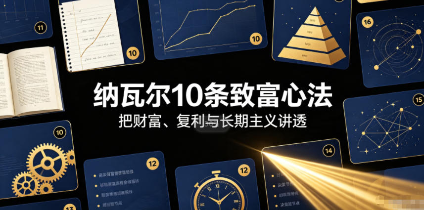 付费文章:纳瓦尔10条致富心法