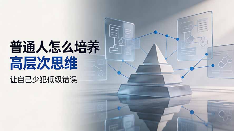 付费文章：普通人怎么培养高层次思维，让自己少犯低级错误-heixxmi