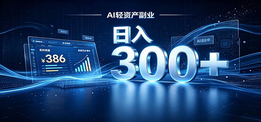 2026 AI轻资产风口，Token中转站小白可入局，日入300+-heixxmi