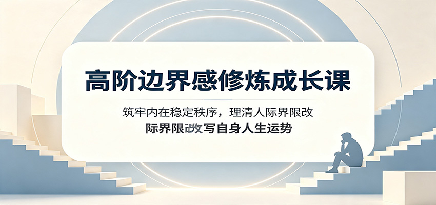 高阶边界感修炼成长课：筑牢内在稳定秩序，理清人际界限改写自身人生运势-heixxmi