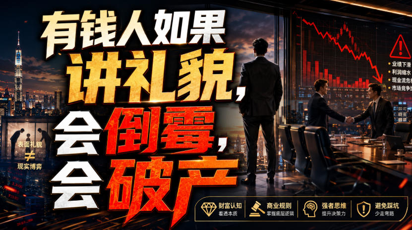 付费文章：有钱人如果讲礼貌，会倒霉，会破产-heixxmi