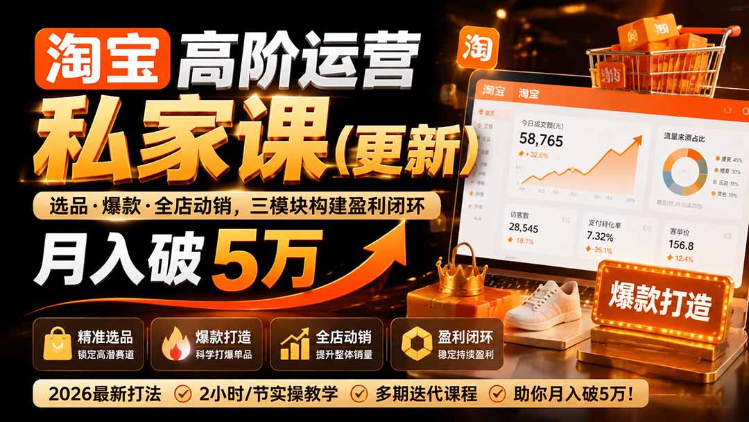 淘宝高阶运营私家课(更新26年-heixxmi