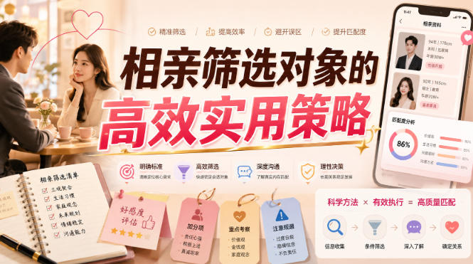 付费文章：相亲筛选对象的高效实用策略-heixxmi