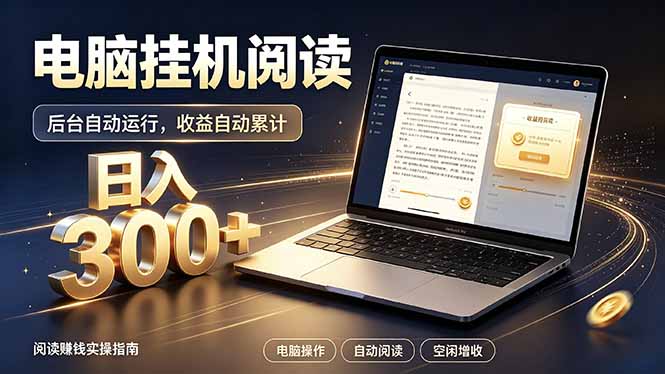 看小说也有收益？自动化流程，轻松日入300+-heixxmi