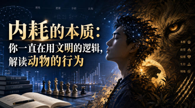 付费文章：内耗的本质：你一直在用文明的逻辑，解读动物的行为-heixxmi