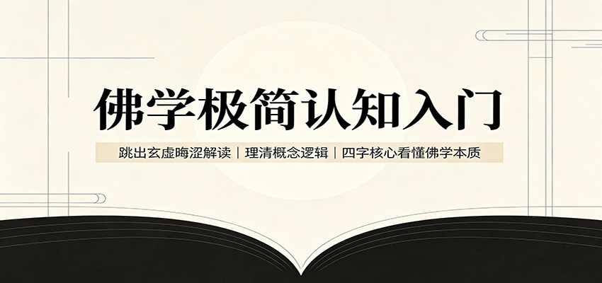 佛学极简认知入门：跳出玄虚晦涩解读，理清概念逻辑，四字核心看懂佛学本质-heixxmi