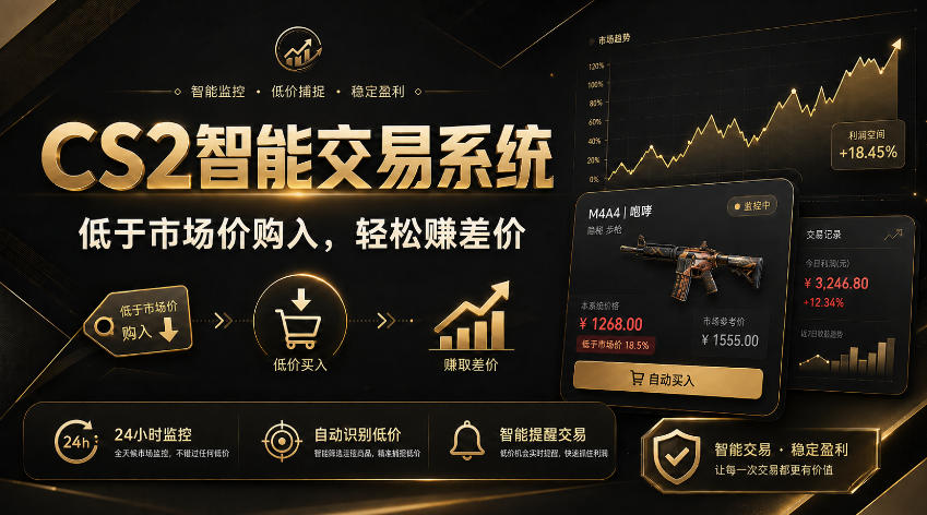 CS2智能交易系统，轻松賺差价|自动运行，无需自己挂G|数据支持任何形式验证【揭秘】-heixxmi