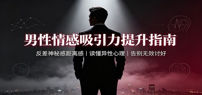男性情感吸引力提升指南：反差神秘感距离感，读懂异性心理，告别无效讨好-heixxmi