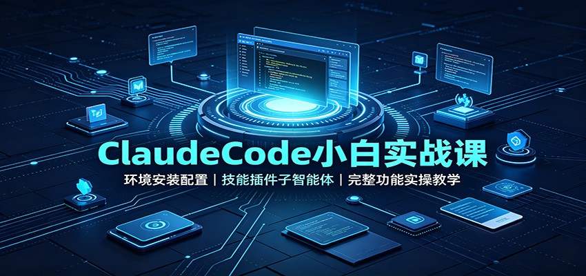 ClaudeCode小白实战课：环境安装配置，技能插件子智能体，完整功能实操教学-heixxmi