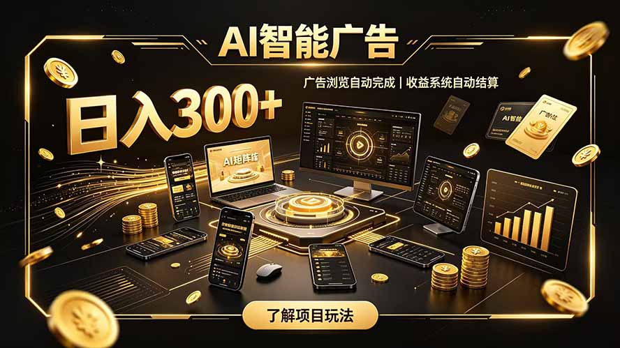 自研 AI 系统｜轻资产起步｜长期稳定收益｜宝妈 上班族轻轻松松日入300+-heixxmi