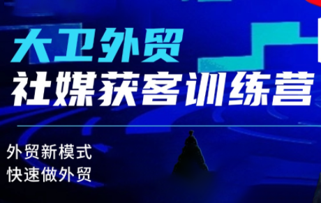 大卫老师·外贸社媒获客独家训练营(更新8月)-heixxmi