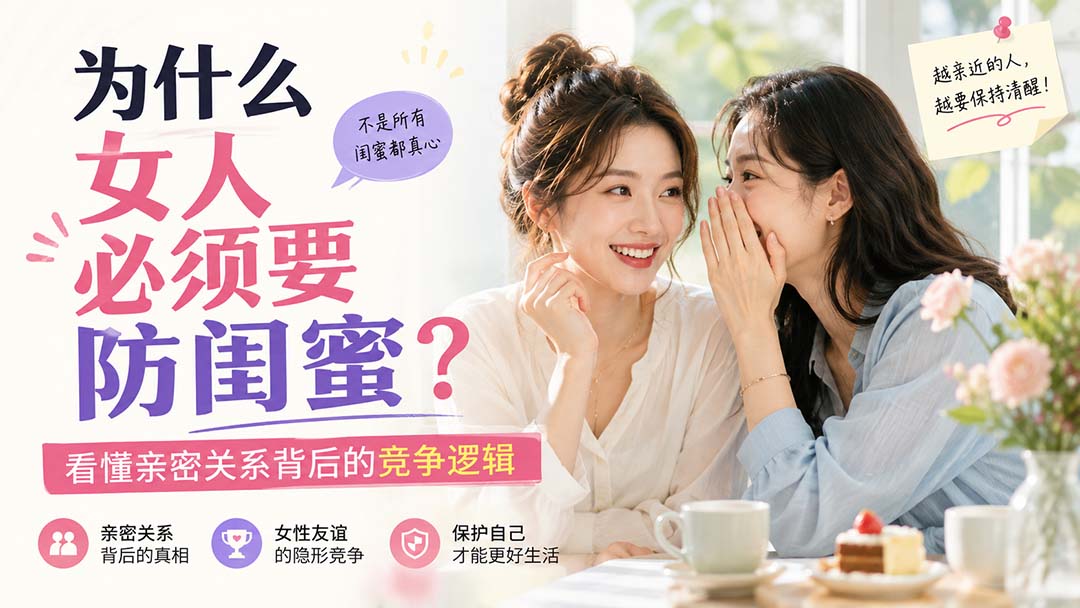 付费文章：为什么女人必须要防闺蜜？看懂亲密关系背后的竞争逻辑-heixxmi