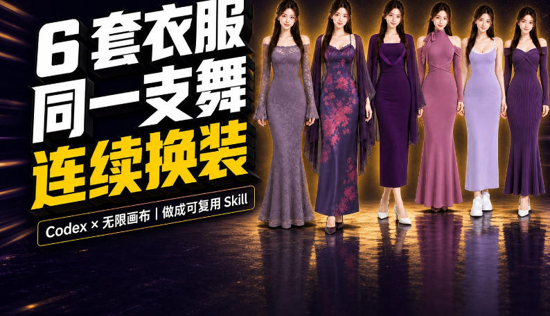 同一支舞，6套衣服按顺序切换：我把服装换装视频做成了一个Skill-heixxmi